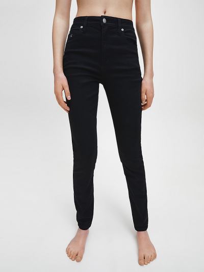Calvin Klein Ruhák HU221368 | Calvin Klein High Rise Női Farmernadrág Fekete
